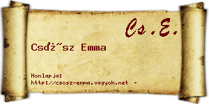 Csősz Emma névjegykártya